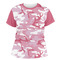 Pink Camo Women's Crew T-Shirt - Medium