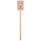 Pink Camo Wooden 6.25" Stir Stick - Rectangular - Single Stick