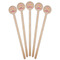 Pink Camo Wooden 6" Stir Stick - Round - Fan View