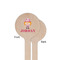 Pink Camo Wooden 6" Stir Stick - Round - Single Sided - Front & Back