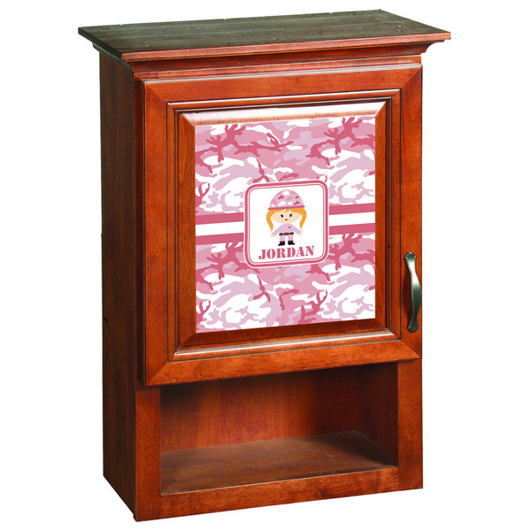Pink Camo Wooden Cabinet Decal (Medium)