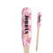 Pink Camo Paddle Wooden Food Picks - Double Sided (Personalized)