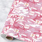 Pink Camo Wrapping Paper Roll - Large - Main
