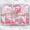 Pink Camo Wrapping Paper Roll - Matte - Wrapped Box