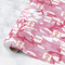Pink Camo Wrapping Paper Rolls- Main