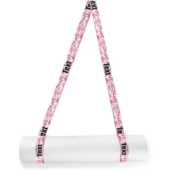 Custom Pink Camo Yoga Mat Strap (Personalized)