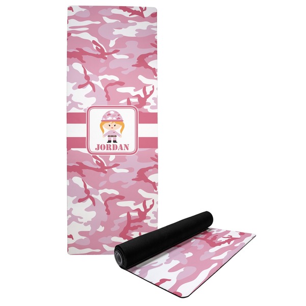 Custom Pink Camo Yoga Mat (Personalized)