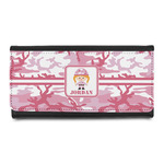 Pink Camo Leatherette Ladies Wallet (Personalized)