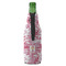 Pink Camo Zipper Bottle Cooler - BACK (bottle)