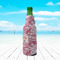 Pink Camo Zipper Bottle Cooler - LIFESTYLE