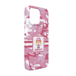 Pink Camo iPhone Case - Plastic - iPhone 13 (Personalized)