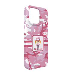 Pink Camo iPhone Case - Plastic - iPhone 13 (Personalized)