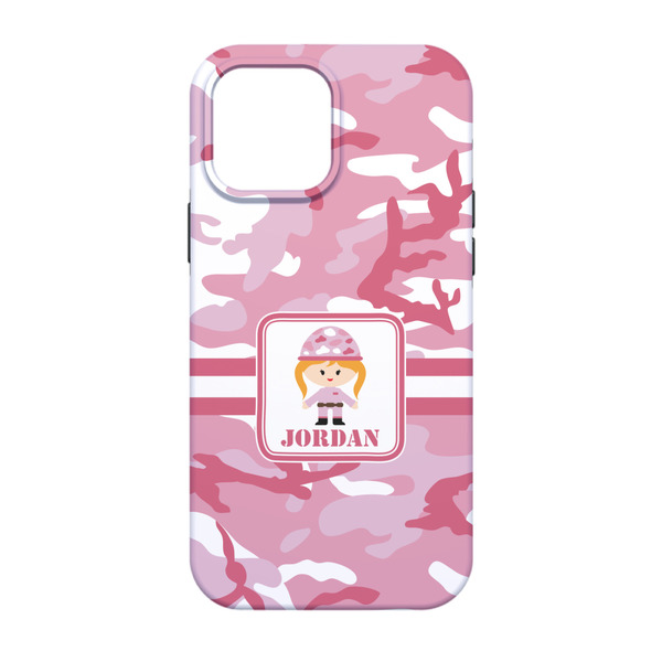 Pink Camo iPhone 13 Tough Case - Back