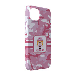 Pink Camo iPhone Case - Plastic - iPhone 14 (Personalized)