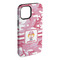 Pink Camo iPhone 15 Pro Max Tough Case - Angle
