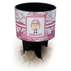 Pink Camo Black Beach Spiker Drink Holder (Personalized)