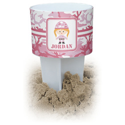 Pink Camo White Beach Spiker Drink Holder (Personalized)