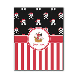 Pirate & Stripes Wood Print - 11x14 (Personalized)