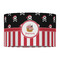 Pirate & Stripes 12" Drum Lampshade - FRONT (Fabric)