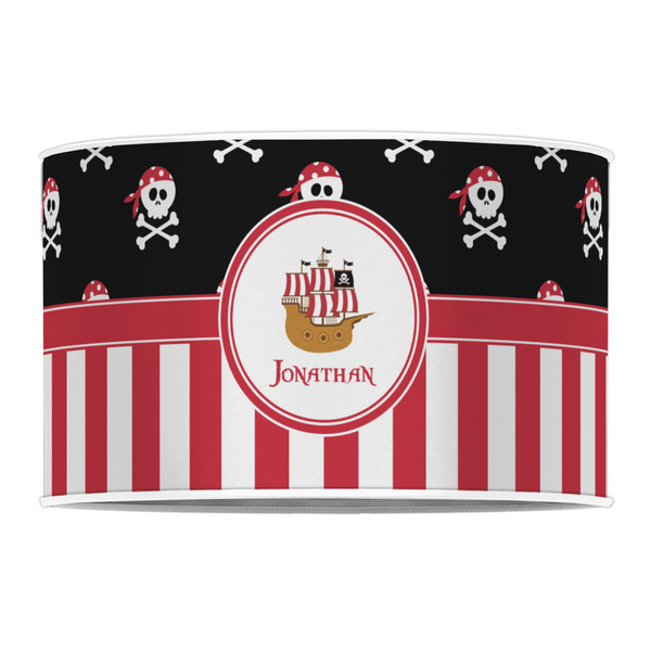 Pirate & Stripes 12" Drum Lampshade - FRONT (Poly Film)