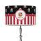Pirate & Stripes 12" Drum Lampshade - ON STAND (Poly Film)
