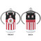 Pirate & Stripes 12 oz Stainless Steel Sippy Cups - APPROVAL