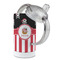 Pirate & Stripes 12 oz Stainless Steel Sippy Cups - Top Off