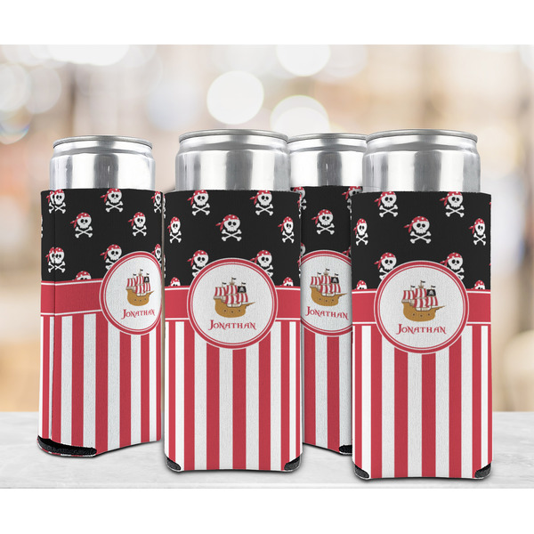Pirate & Stripes 12oz Tall Can Sleeve - Set of 4 - LIFESTYLE