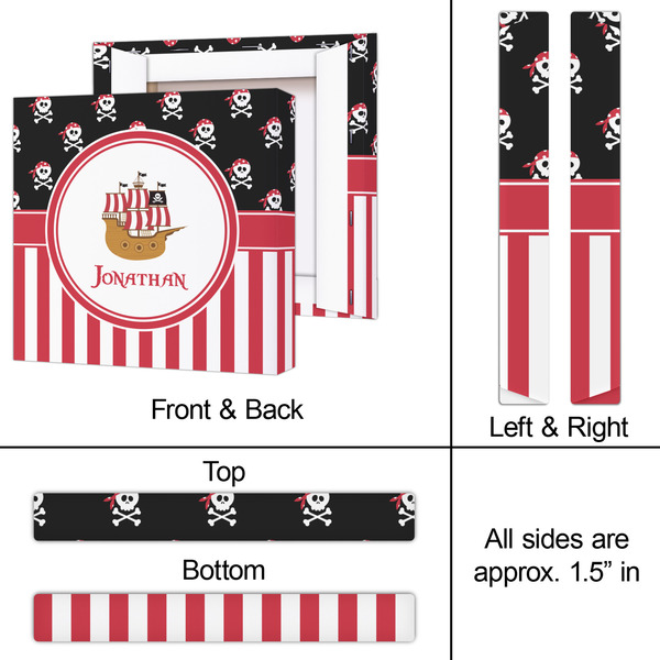Pirate & Stripes 12x12 - Canvas Print - Approval