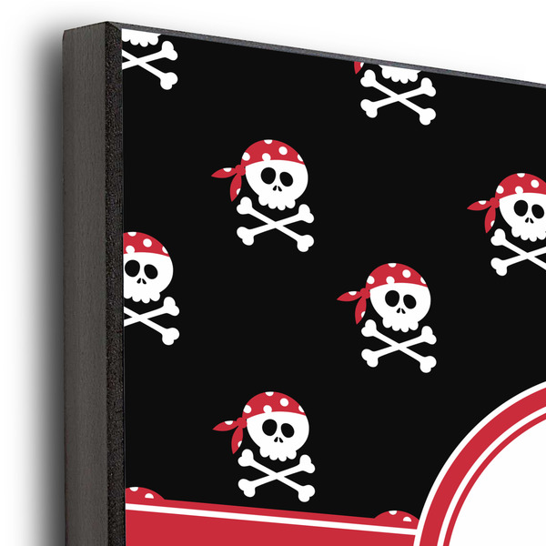 Pirate & Stripes 12x12 Wood Print - Closeup