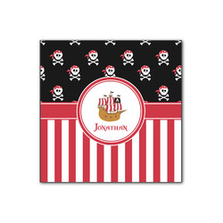 Pirate & Stripes Wood Print - 12x12 (Personalized)