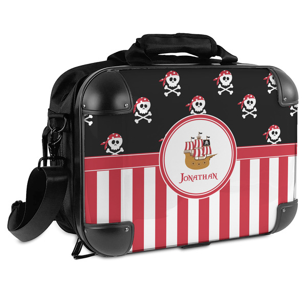 Custom Pirate & Stripes Hard Shell Briefcase (Personalized)