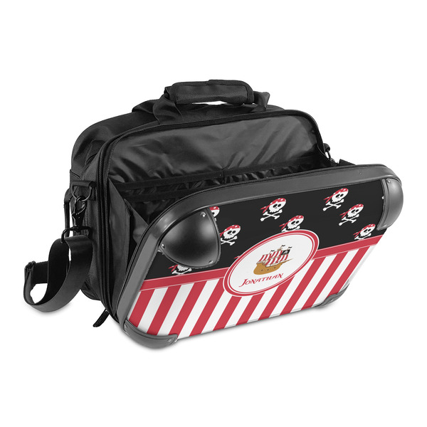 Pirate & Stripes 15" Hard Shell Briefcase - Open