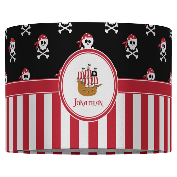 Pirate & Stripes 16" Drum Lampshade - FRONT (Fabric)