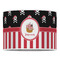 Pirate & Stripes 16" Drum Lampshade - FRONT (Poly Film)
