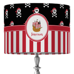Pirate & Stripes 16" Drum Lamp Shade - Fabric (Personalized)