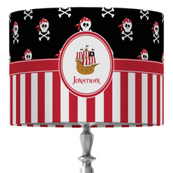 Pirate & Stripes 16" Drum Lamp Shade - Fabric (Personalized)