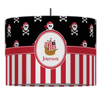 Pirate & Stripes Drum Pendant Lamp (Personalized)