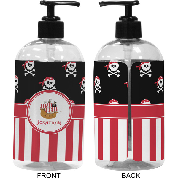 Pirate & Stripes 16 oz Plastic Liquid Dispenser (Approval)