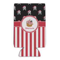 Pirate & Stripes Can Cooler (16 oz) (Personalized)