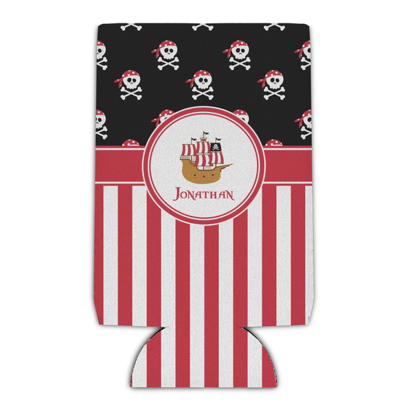 Custom Pirate & Stripes Can Cooler (16 oz) (Personalized)