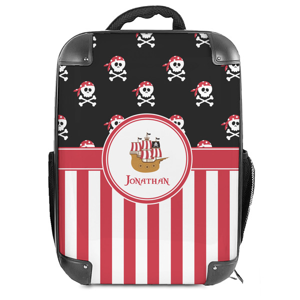 Custom Pirate & Stripes Hard Shell Backpack (Personalized)