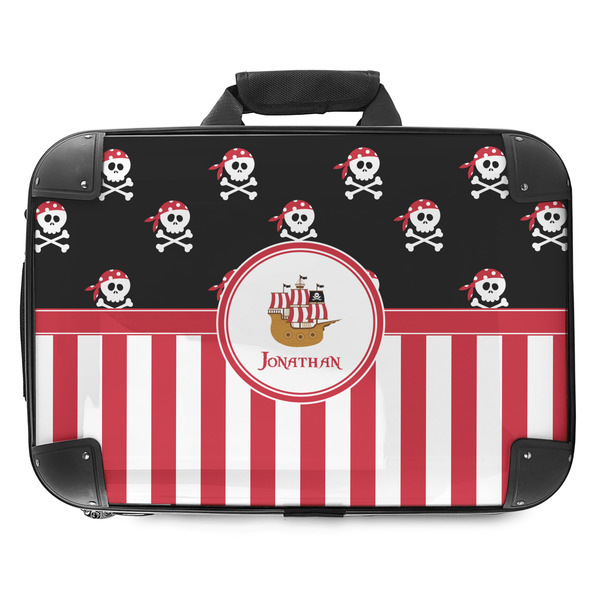 Custom Pirate & Stripes Hard Shell Briefcase - 18" (Personalized)