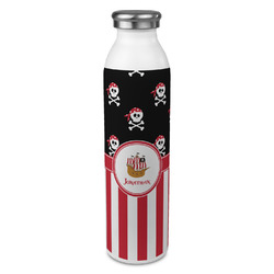 Pirate & Stripes 20oz Stainless Steel Water Bottle - Full Print (Personalized)