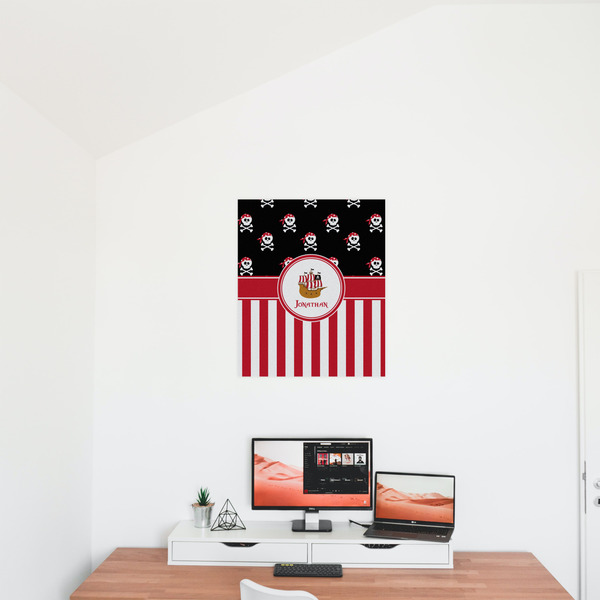 Pirate & Stripes 20x24 - Matte Poster - On the Wall