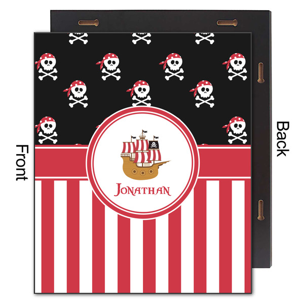 Pirate & Stripes 20x24 Wood Print - Front & Back View