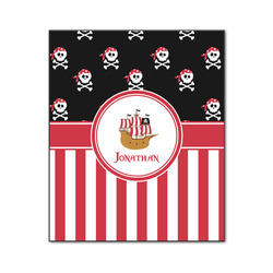 Pirate & Stripes Wood Print - 20x24 (Personalized)
