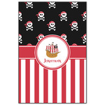 Pirate & Stripes Wood Print - 20x30 (Personalized)