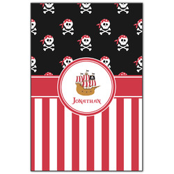Pirate & Stripes Wood Print - 20x30 (Personalized)