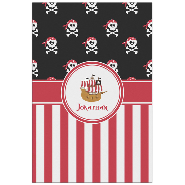 Custom Pirate & Stripes Poster - Matte - 24x36 (Personalized)